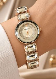 Swarovski Pink Crystal Watch