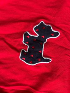 Red Dog Applique Sweater