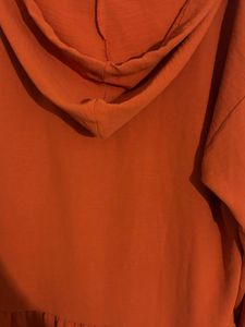 Rust Orange Hoodie Dress