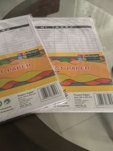 2 Peice- 50 Sheet Paper + 3 Highlighters