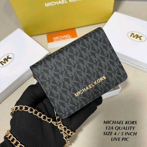 MK WALLET WITH CHAIN SLING,CROSSBODY WD BOX