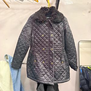 Ralph Lauren Quilted Jacket with Fur Collar