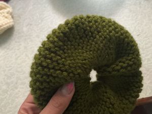 Handmade Knitted Scrunchie