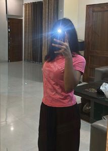 Pink Graphic Print T-Shirt