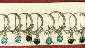 Stylish Stone Hoop Baali Set ✨