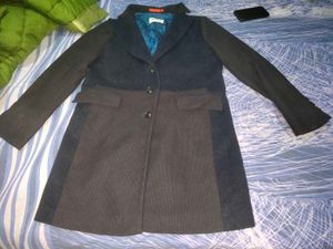 men coat winter korean navy blue