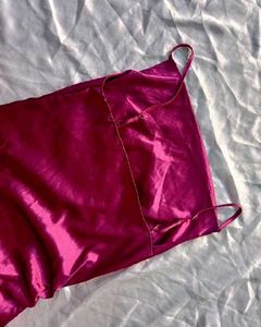 Brand New (Urbanic) Satin Ruched Cowl Neck Dress