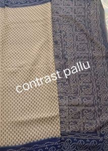 Beautiful Contrast Pallu Saree