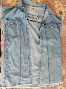 Denim Sleeveless Top