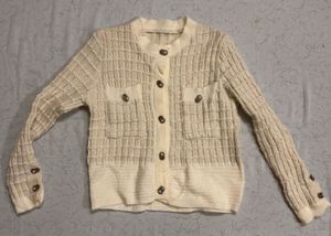Cream knit cardigan