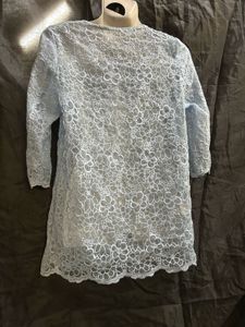 Light Blue Lace Blouse