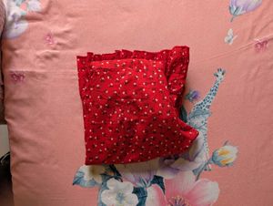 Red Polka Dot Ruffle Mini Dress ❤️