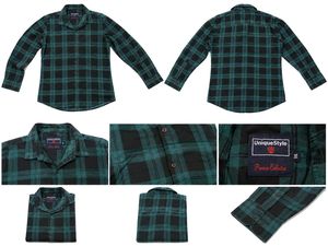 Green Plaid Flannel Shirt
