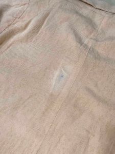 Beige Collared Women's Top