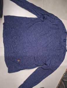 True Blue Casual Long Sleeves Pullover