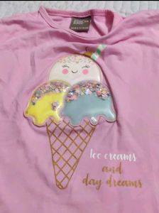 Cute Pink Ice Cream T-Shirt