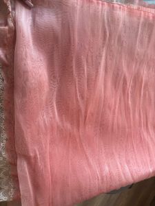 Elegant Pink Embroidered Saree
