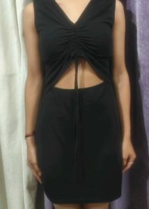 Chic Black Cutout Mini Dress