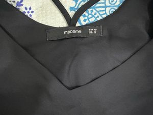 Madame Black Designer Back Top