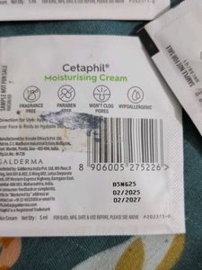 Cetaphil Moisturising Cream Samples