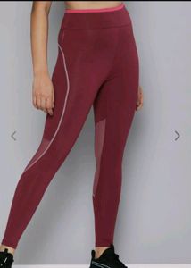 Hrx By Hrithik Roshan Womens Plum Rapid Dry Tights