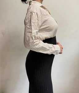 Chic Striped Button-Up Shirt