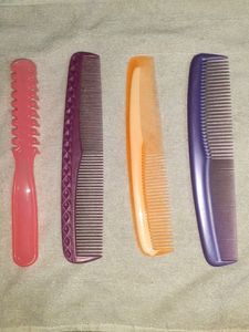4 Combo Hair Combs &amp; Hairs Brushes Women Girls Men