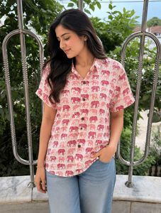 Cute Elephant Print unisex shirt