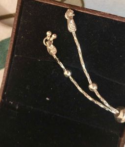 Baby girl adjustable pure silver bracelet