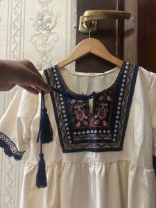 Boho Embroidered Tunic Top