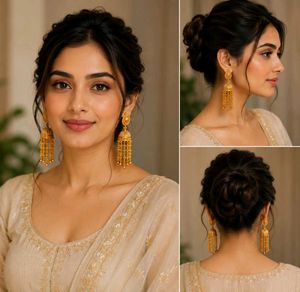 Elegant Gold Jhumka Earrings