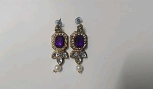 Purple &amp; Pearl Necklace Set