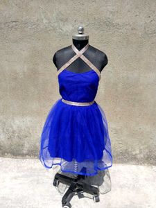 Royal Blue Tulle Party Dress