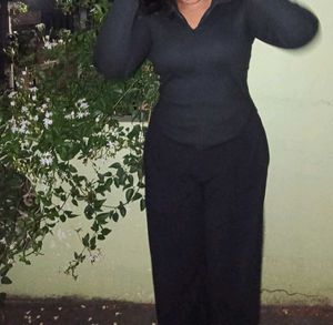 Black Ribbed Knit Turtleneck