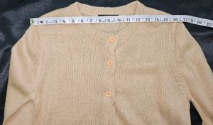 Cardigan Combo Beige N Pink
