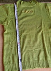 "Vintage Green Knit Top"