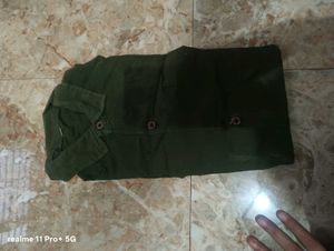 Men's Olive Green Casual Shirt