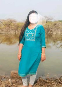 Beautiful Teal Embroidered Kurta