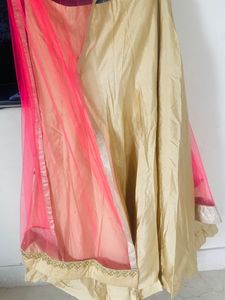 3 Piece Long Dress With Skirt