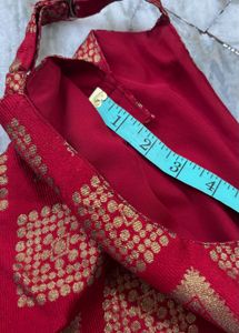 Elegant Red &amp; Gold Kurta Set