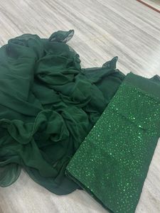 Green Saree