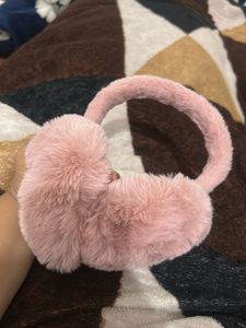 Pink Fuzzy Earmuffs