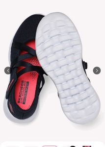 sketchers girls navy blue ballet slip on sneakers
