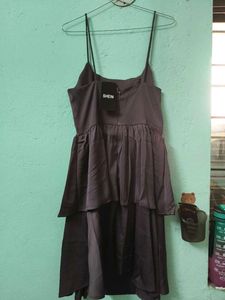Chic Purple Tiered Mini Dress