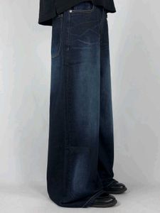 Wide Leg Dark Wash Denim Jeans