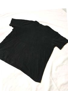 unisex Black round Neck T-Shirt