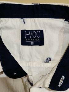 IVOC parrot Embroidery White Shirt