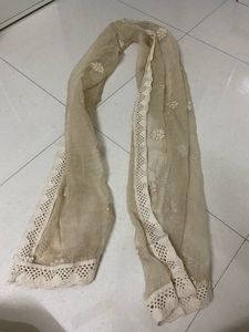 Elegant Beige Kurta Set with Intricate Lace