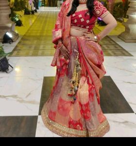 Elegant Pink Lehenga Choli Set