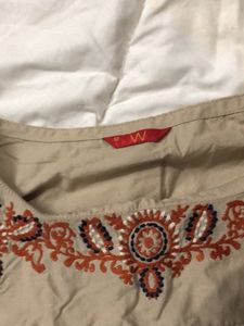 W, Straight printed kurta